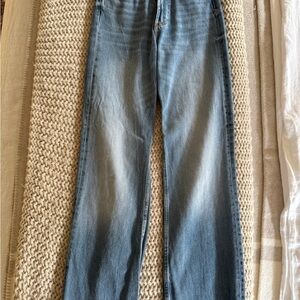 ZARA HIGH RISE WIDE LEG JEAN